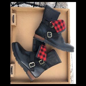 Sorel Major Moto Black leather Boot